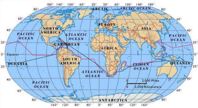 Drake Circumnavigates the globe