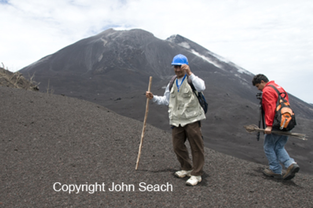 En veintiocho de mayo, el Volcan Pacaya hizo uno erupción