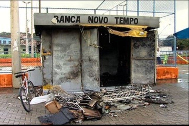Incêndios de bancas de revistas e jornais de São Paulo e Minas Gerais.