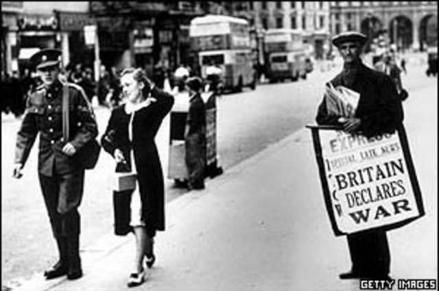 The&nbsp;United Kingdom declares war on German