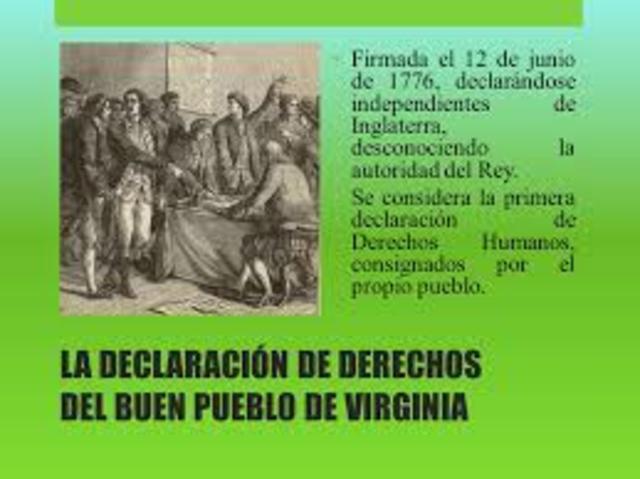 Declarción de Derechos del buen Pueblo de Virginia