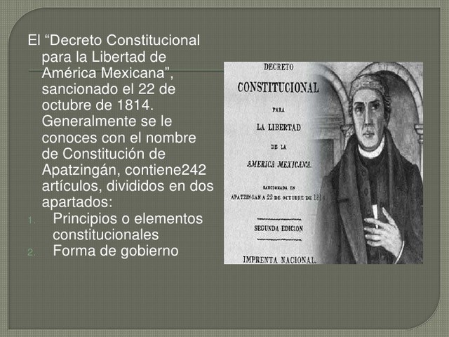 DECRETO CONSTITUCIONAL PARA LA LIBERTAD DE AMERICANA MEXICANA