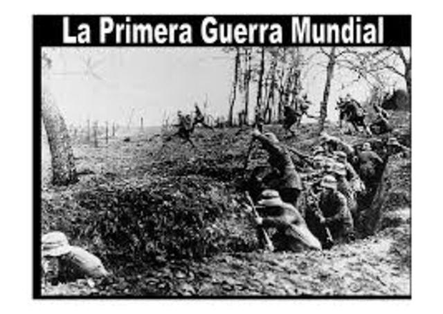 Inicia la primera guerra mundial