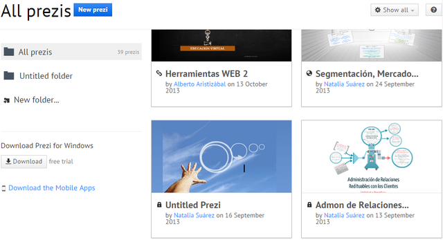 La primera vez que usé PREZI