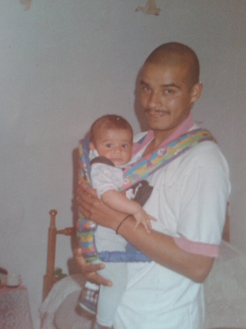 MI PRIMERA FOTO CON MI PAPITO