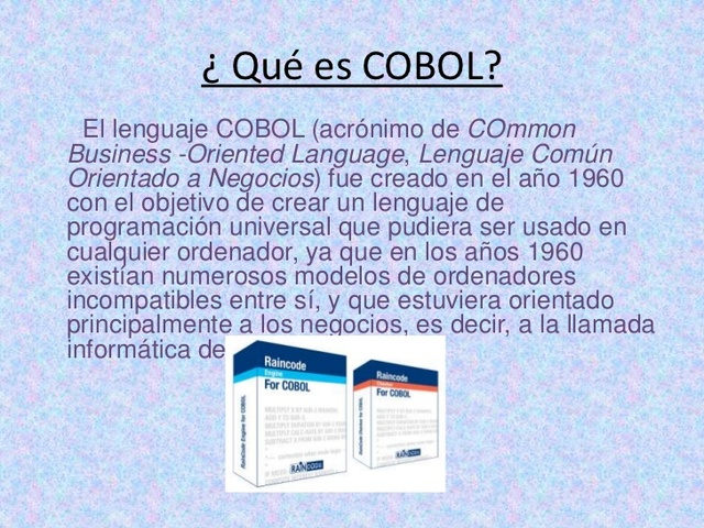Lenguaje COBOL