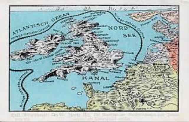 Germany declares a "war zone" around Great Britain