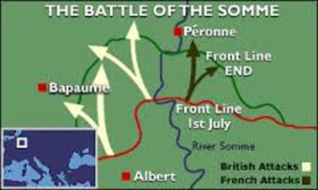 The&nbsp;Battle of the Somme&nbsp;begins.