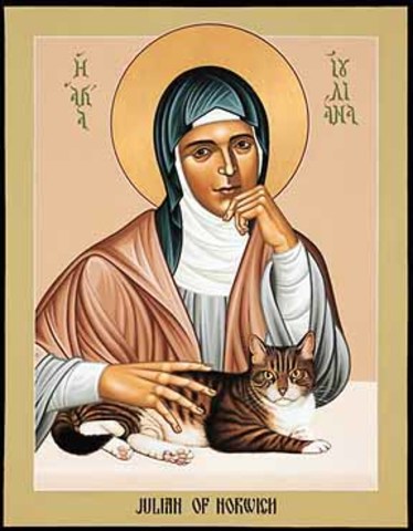Julian of Norwich receives her revelations