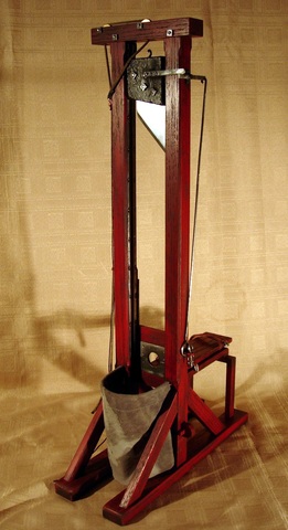 Joseph-Ignace Guilltin proposed the use of the Guillotine