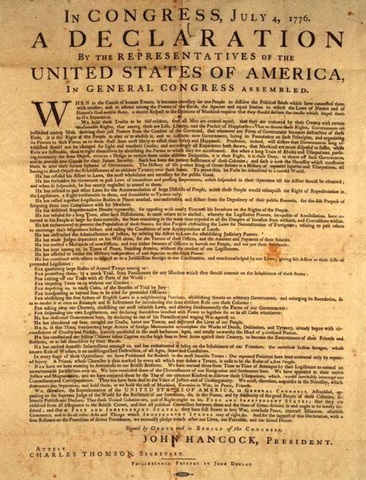 U.S. Declaration of Independence