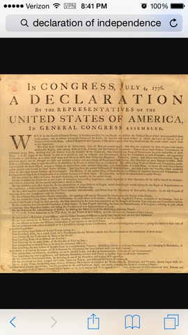 U.S. Declaration of Independence
