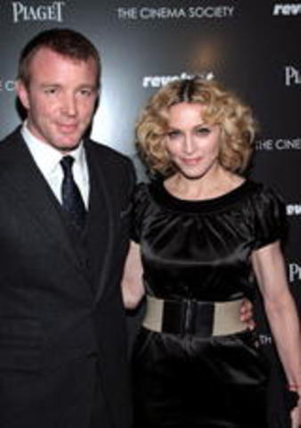 Madonna and Guy Ritchie got married.