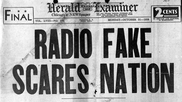 War of the Worlds Premires on Radio