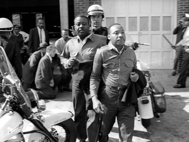 Martin Luther King was arrested