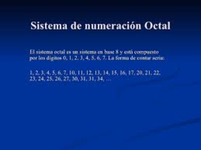 sistema octal