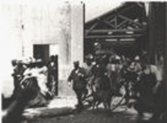 The first film shot with the Cinématographe camera