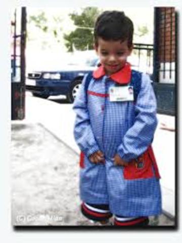 mi primer año en el colegio