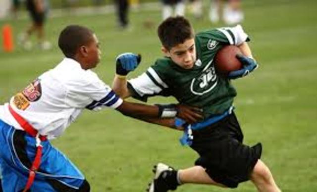 First Flag Footbal Game