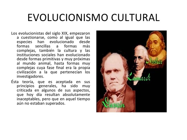 Vision evolucionista de la cultura