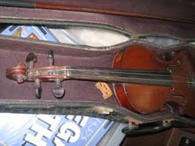 Un pobre quiso dejar su violin