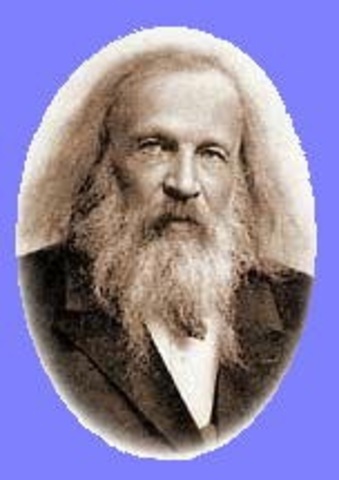 1869 Dmitri Mendeleev started the development of the periodic table, arranging chemical elements by atomic mass