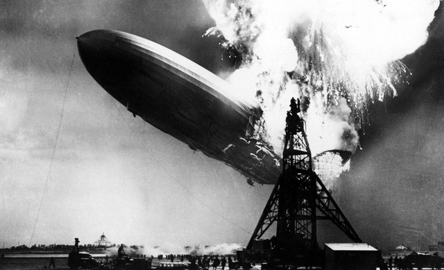 Hindenburg explodes