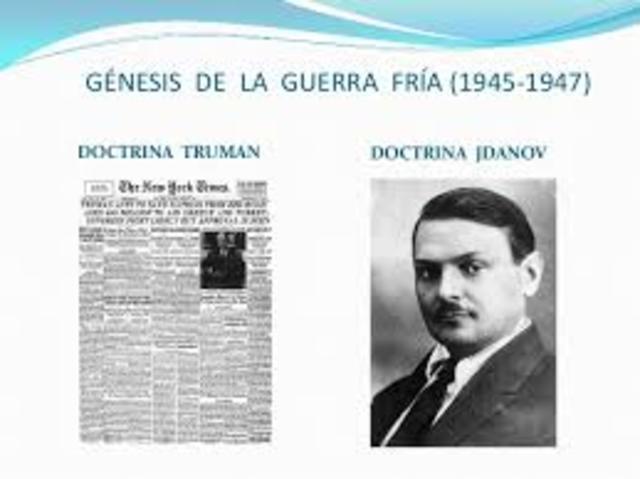 Aparicion de las doctrinas Truman y Jdanov