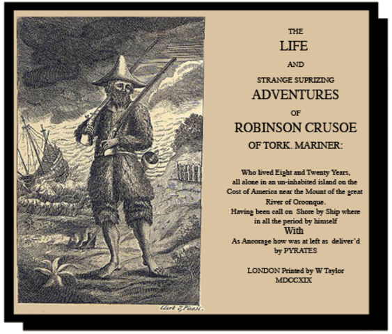 Novela Robinson Crusoe