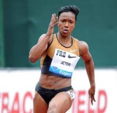 Jeter becomes the Worlds Fastest Women with a 100m time of 10.64