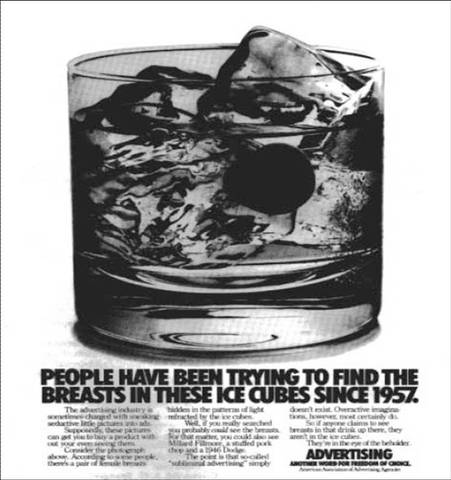 La revista Time publica en su contraportada el primer anuncio subliminal.