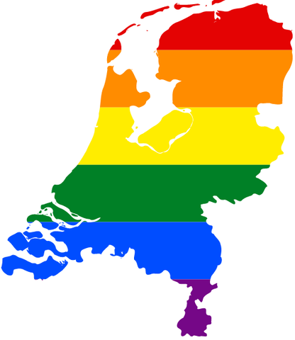 The Netherlands is the first country to legalize same-sex marriage