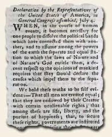 road of reveloution/ declaration of independence