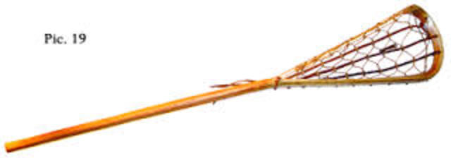 the first lacrosse sticks