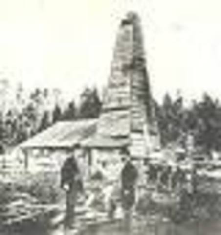 The first oil well drilled