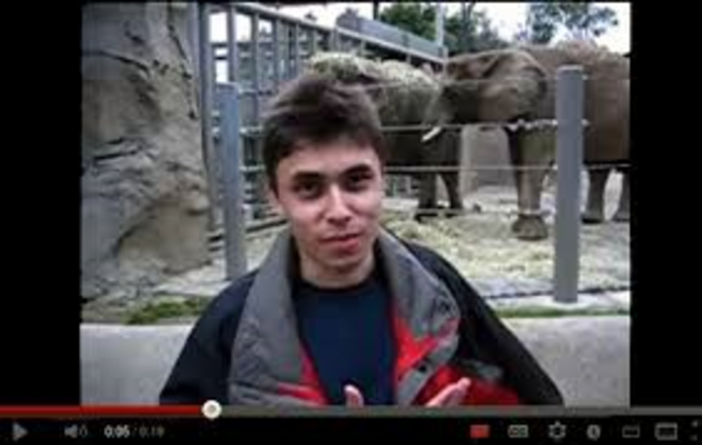The first YouTube video posted