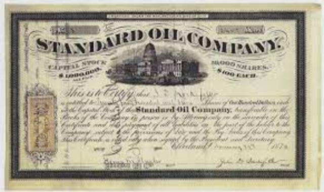 Rockefeller founds Standard Oil