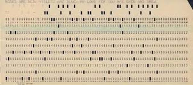 Punch card system was made