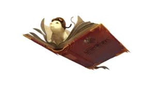 Junior hits Mr. P in the face with a book