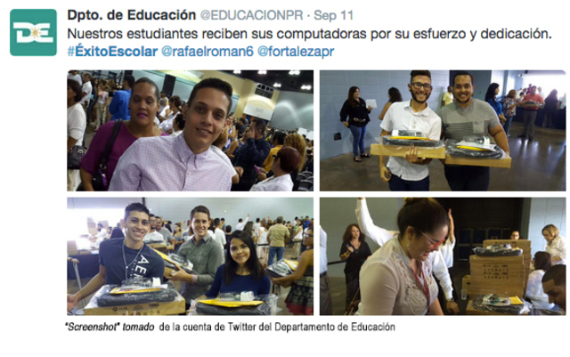 Departamento de Educación comparte fotos