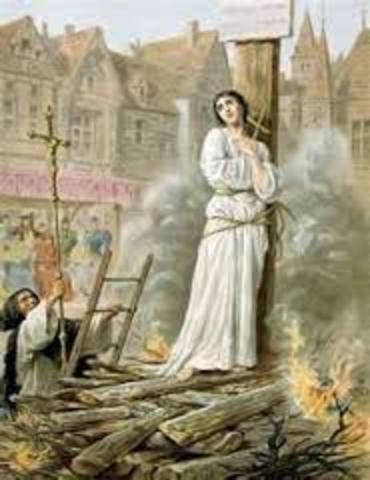 joan of arc burned at the stake