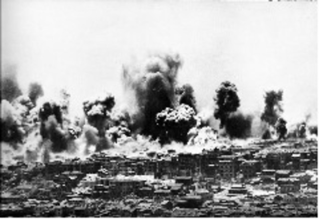 Bombardeo aéreo de Chungking.