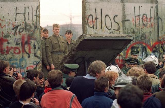 Berlin Wall is demolished