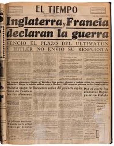 Declaran la Guerra a Alemania