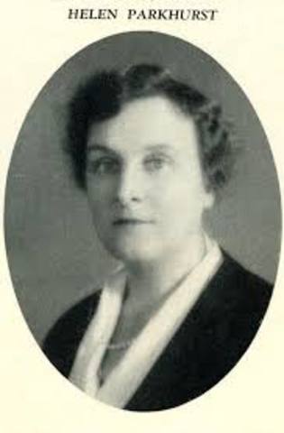 HELEN PARKHURST, 1922