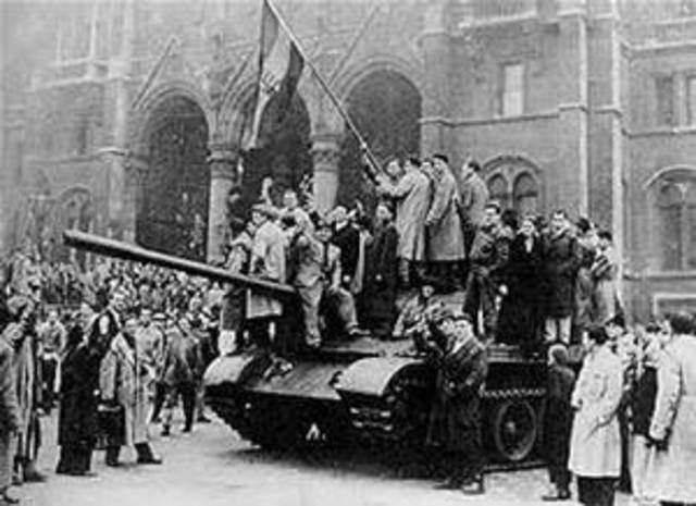 Soviet Red Army crushes Czech Uprising.