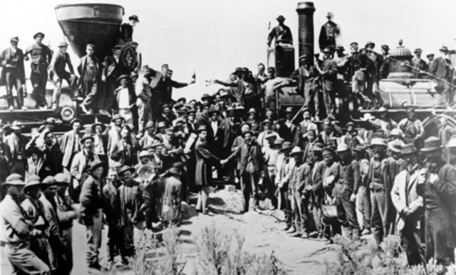 Transcontinental Railroad is complete