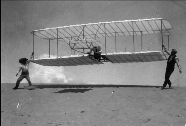 The First Flight with an engine