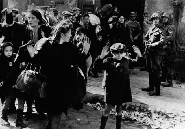 Warsaw  surrenders to germany and the soviet union and germany spilt poland