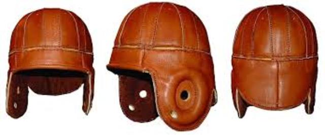 the history of foot ball helmets